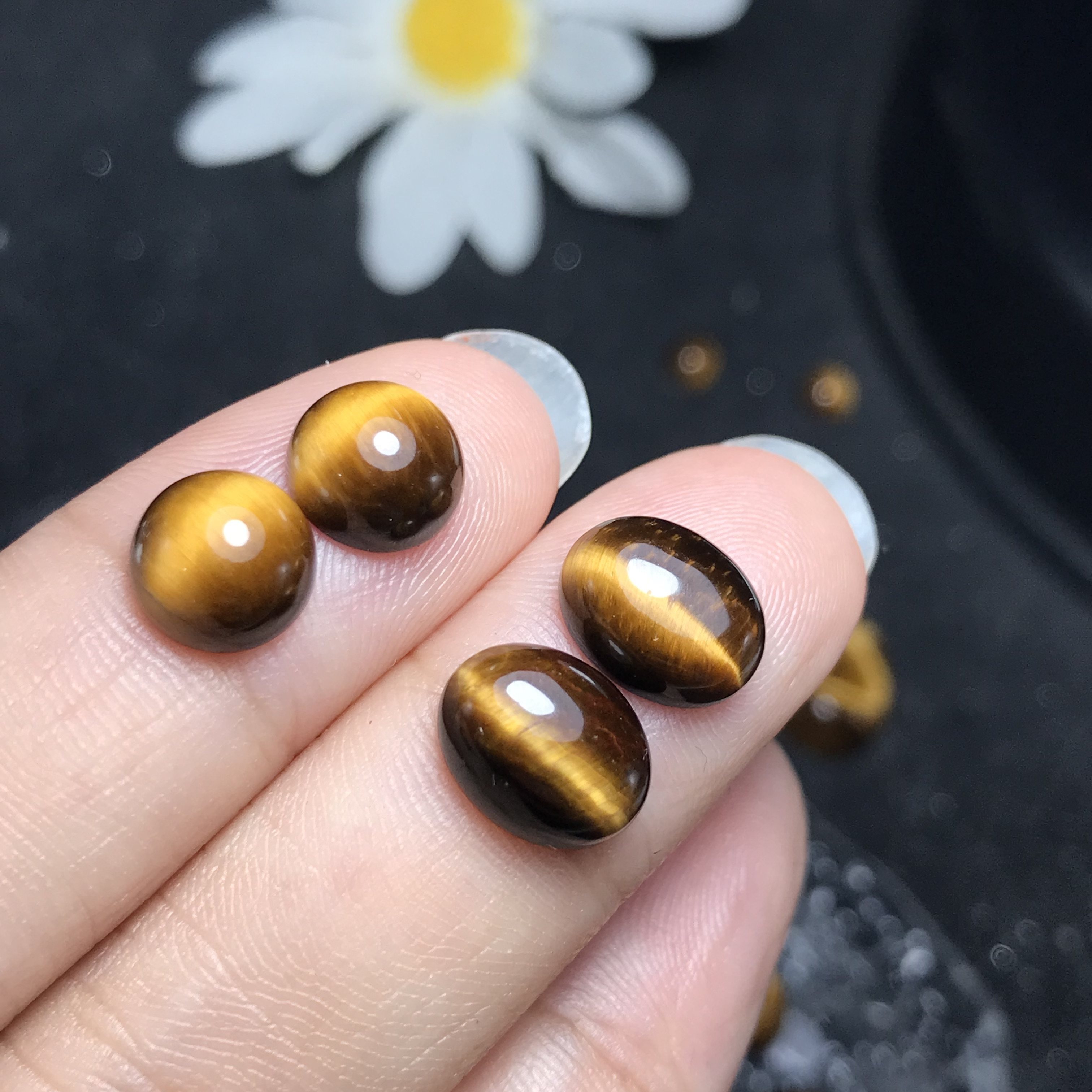 耳钉料！天然虎眼石虎睛石戒面猫眼闪电纹裸石可镶嵌绕线耳钉耳饰,饰品/流行首饰/时尚饰品新,项坠/吊坠,淘宝优惠券,粉丝福利购,淘宝优惠卷