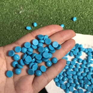 美松人造蓝松石椭圆形蛋面裸石戒面可镶嵌戒指吊坠耳钉手链