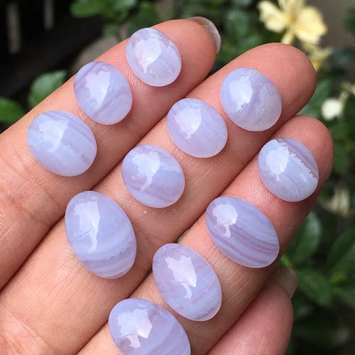 天然戒面蕾丝玛瑙裸石