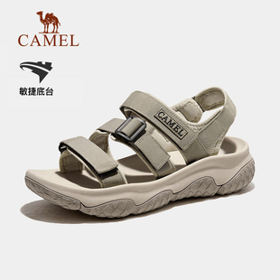 骆驼户外凉鞋男士夏季新款溯溪涉水速干沙滩鞋防滑魔术贴运动鞋女