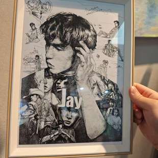 画针管笔定制绘画印刷版 时光机手绘作品复刻带框版 临摹画
