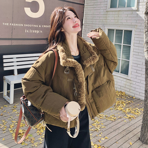 新款 2B110-3759-P295-K468 高品质咸菜绿羽绒服 50绒图片