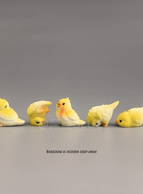 杂耍淘气鹦鹉治愈情绪工位小摆件