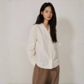 秋季 新款 全棉衬衫 YAYIO 女长袖 宽松显瘦百搭休闲衬衣上衣