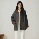 巴恩风衣女中长款 新款 宽松休闲百搭大衣外套 2025秋季 YAYIO