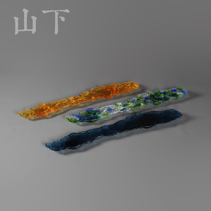 古法琉璃茶架禅意桌面茶摆架茶杯
