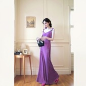 MOSS 可调节肩带连衣裙 新中式 2.18 烟云渡