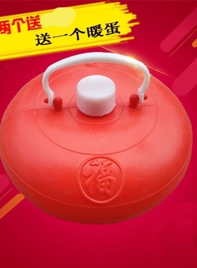 烫汤婆子塑料加厚布套老式水捂子南瓜热水袋注水冬季复古暖手脚宝