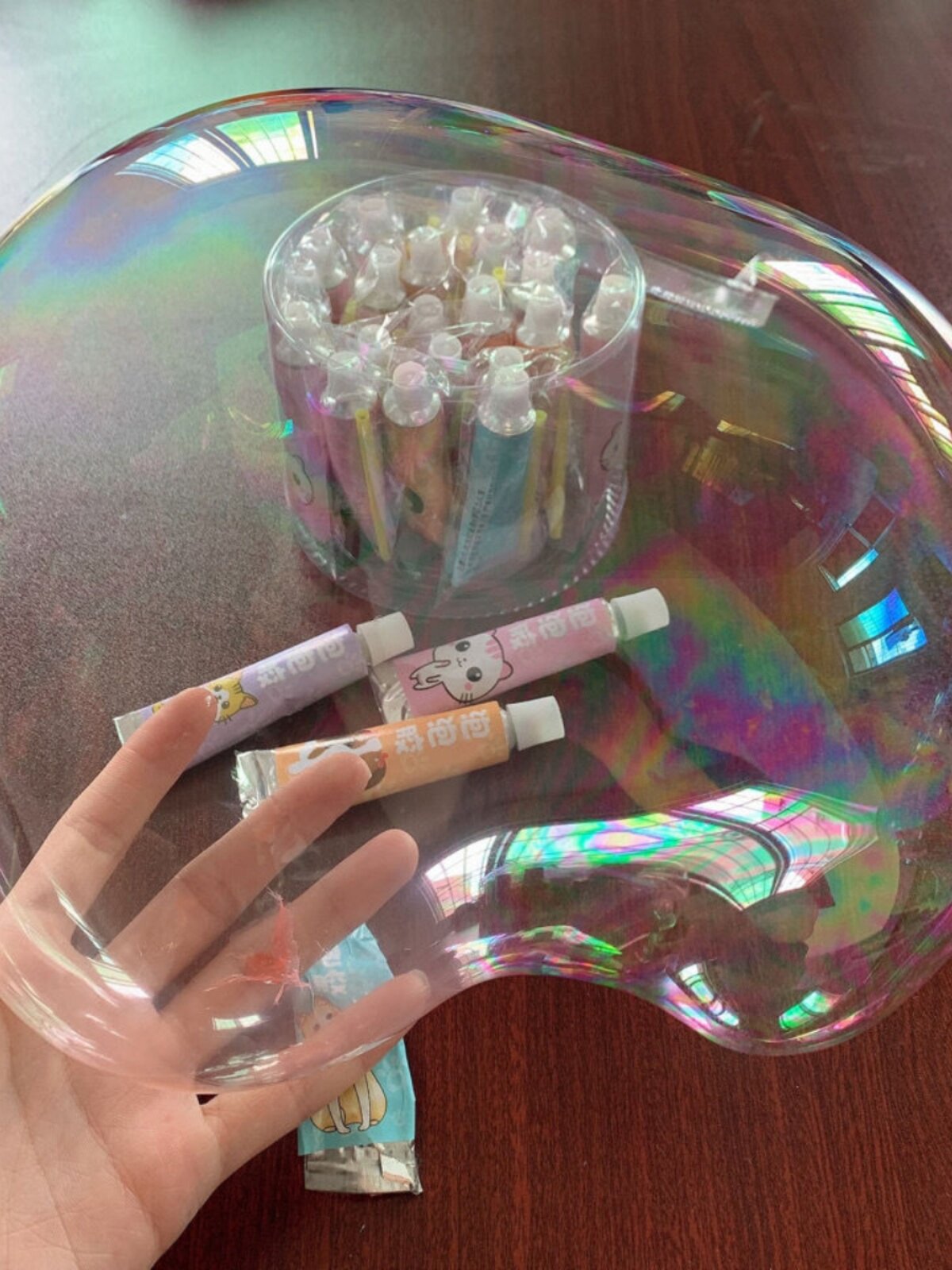 BUBBLE GLUE NOSTALGIC TOYS AT SCHOOL GATE CHILDRENS DAY GIFT TOYS BLOWING GLUE FOAMING GLUE BLOWING BILLY BLOWBALL