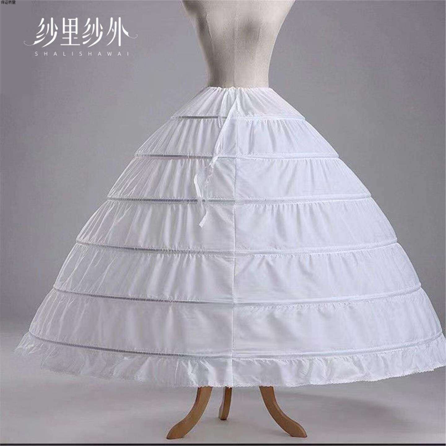 新娘撑裙内衬群大码蓬蓬裙超大婚纱礼服裙撑齐地日常裙lolita衬裙