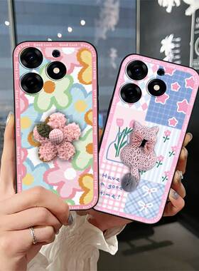 适用传音Tecno Spark 10 Pro/Ki7手机壳个性男女款趣味毛绒软壳