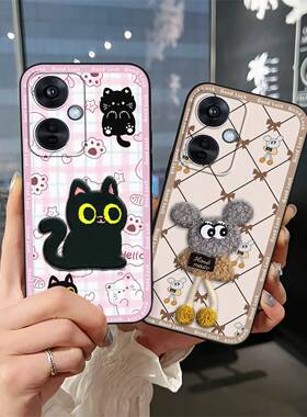 适用OPPO K11X/1+Nord CE3 Lite 5G/Nord N30手机壳毛绒质感布贴