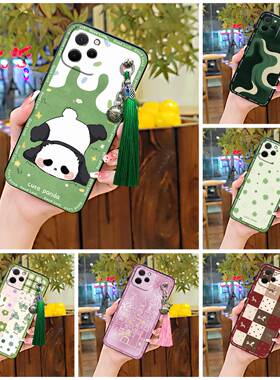 适用华为Nova Y61/畅享50Z手机壳女款质感液态潮流复古卡通流苏