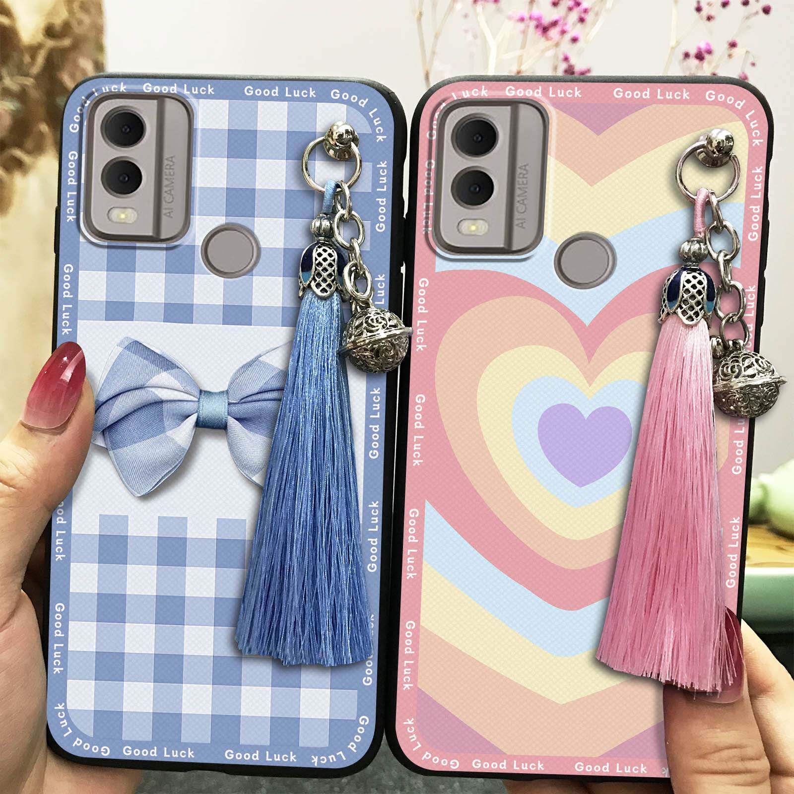 适用诺基亚C22手机壳潮流静雅新款复古防尘可爱卡通软壳硅胶散热