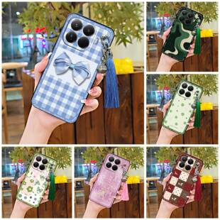 适用小米15T Pro手机壳流苏软壳古风复古卡通液态硅胶简约静雅