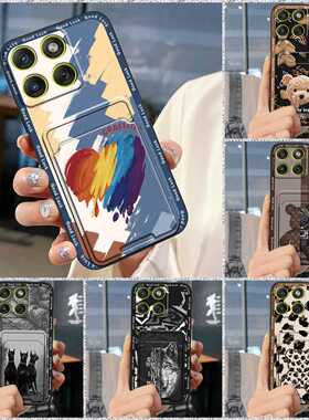 适用MOTO Edge70/X70 Air手机壳可爱插卡放照片情侣防尘创意简约