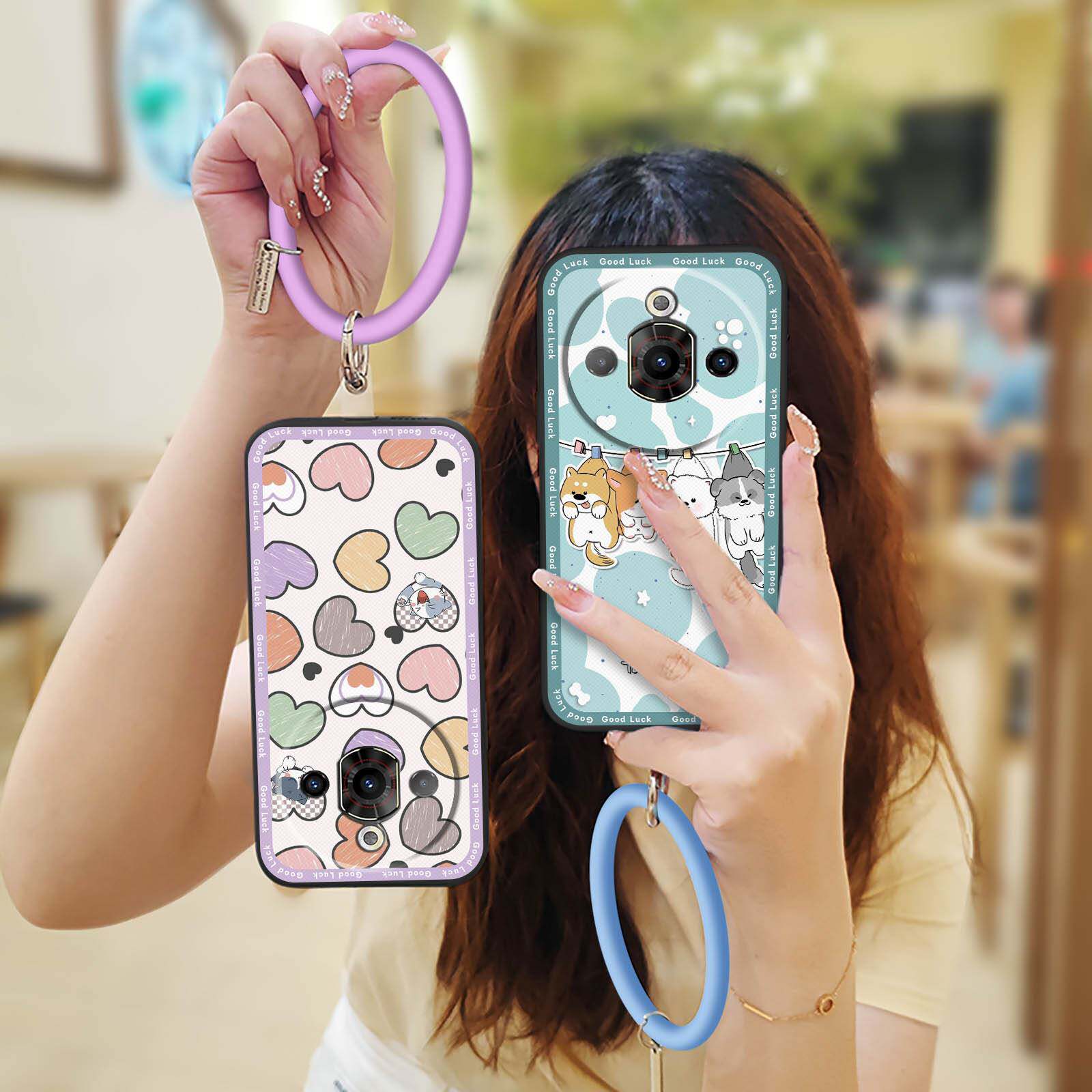 适用中兴努比亚Focus Pro 5G手机壳潮流青春手环液态防尘