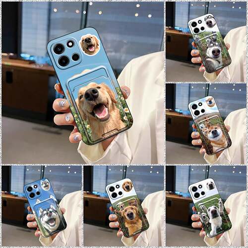 适用1+Turbo 6/OnePlus Turbo 6/一加Turbo6手机壳创意趣味质感狗数码身份证零钱卡包搞怪卡套情侣插卡猫青春