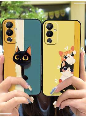 适用传音Tecno Pova4/LG7n手机壳搞怪Q萌动漫创意卡通青春新款潮流CP情侣可爱数码散热简约质感硅胶趣味纯色