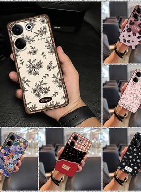 适用Tecno Camon20 Pro 4G/传音CK7N/Camon20手机壳油画个性卡通