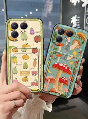 适用Tecno Pova7 5G/LJ7手机壳卡槽趣味搞怪放照片质感卡通可爱