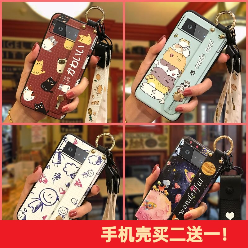 适用Google谷歌Pixel6手机壳潮牌腕带全包潮流ins简约保护套