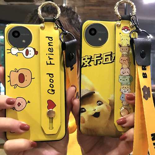 适用夏普Aquos wish5/SH-52F手机壳软壳纯色情侣搞怪创意液态新款男女款潮流指环防尘散热动漫支架腕带奢华