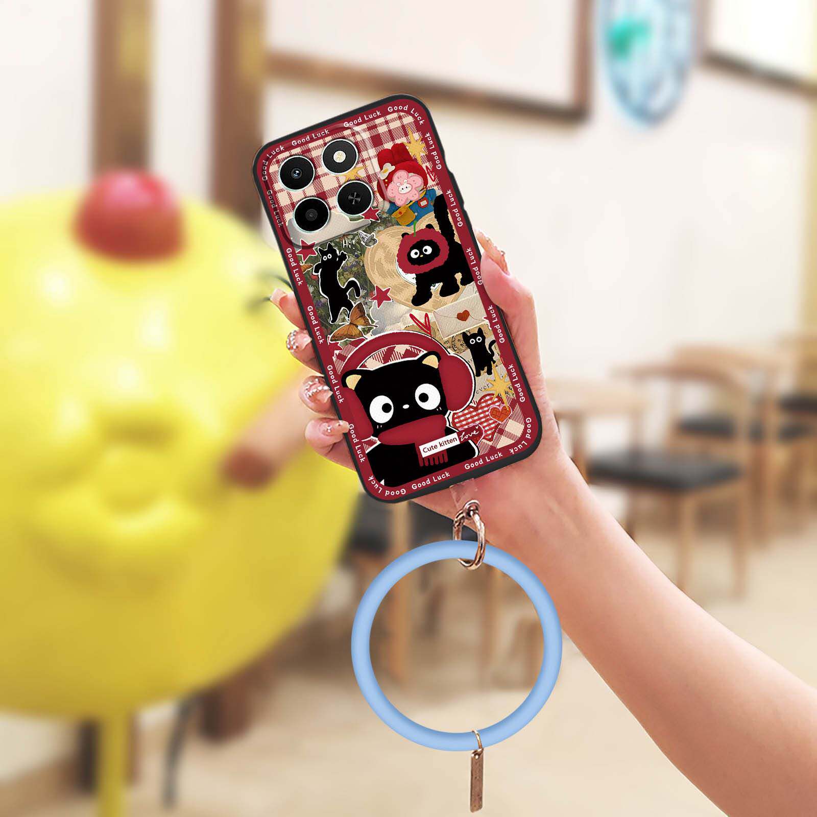 适用华为荣耀X6c手机壳动漫情侣个性质感挂手腕潮流青春奢华简约