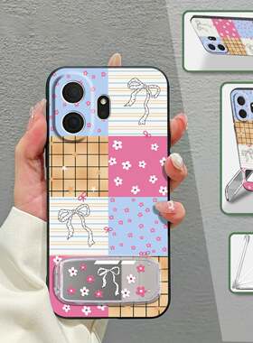 适用TCL NxtPaper70 Pro/T807D/W/E手机壳防尘卡通纯色全包边动漫可爱化妆镜镜子个性创意硅胶软壳质感潮流