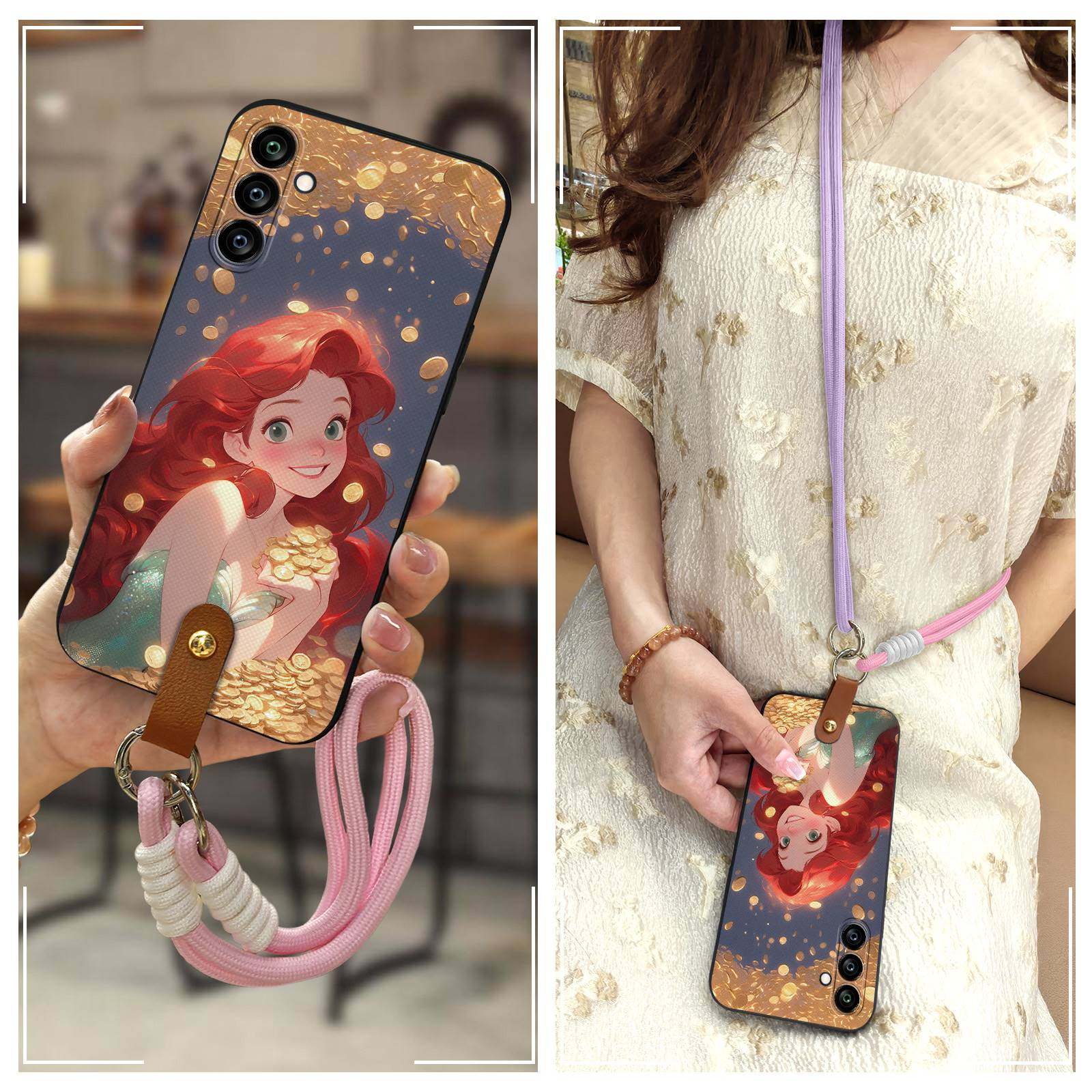 适用三星A25 5G/SM-A256E/B/U手机壳防尘数码腕带女款硅胶创意