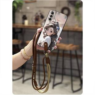 潮流散热腕带数码 A057F手机壳硅胶女款 青春手提 适用三星A05S