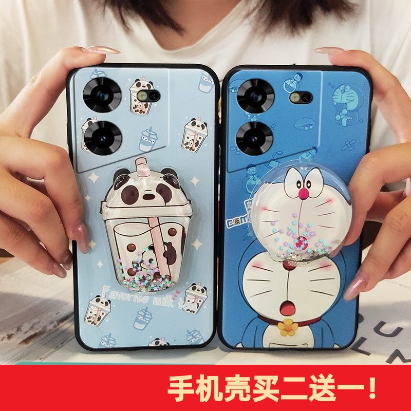 适用Tecno Pova5 4G/传音LH7n手机壳防尘青春简约支架搞怪