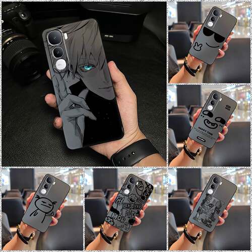 适用VIVO Y400海外版手机壳质感全包边搞怪简约青春数码情侣CP散热创意新款硅胶男女款个性防尘动漫可爱趣味