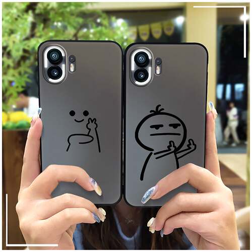 适用Nothing Phone2手机壳软壳个性潮流可爱简约新款青春纯色动漫全包边质感奢华趣味卡通情侣CP散热创意数码