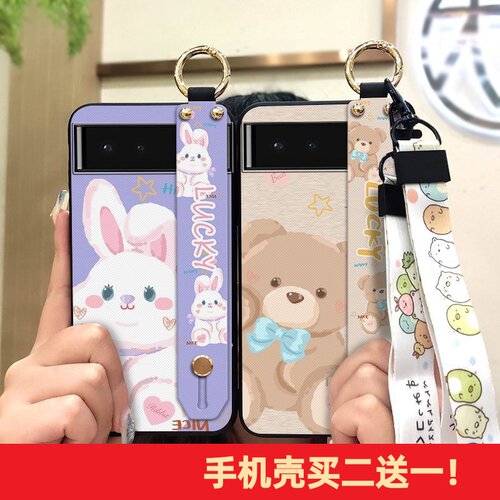 适用Google谷歌Pixel7手机壳软壳防摔指环全包高档挂绳超薄小红书