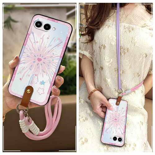 适用TCL T-Mobile Revvl8/T Phone3手机壳斜跨潮流腕带Q版卡通创意女款可爱质感简约防尘全包边青春双色散热