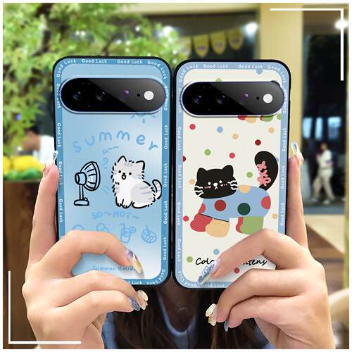 适用谷歌Pixel11 Pro/Google Pixel11 Pro手机壳动漫男女款散热硅胶质感纯色潮流个性奢华情侣可爱全包边防尘