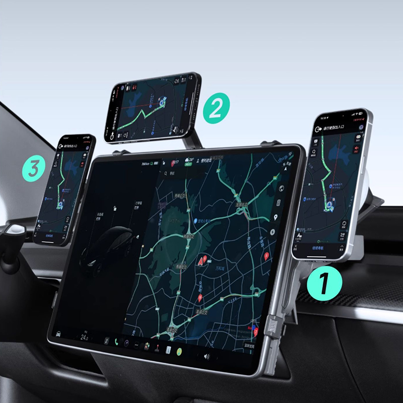 特斯拉2025焕新版ModelY/3车主必备拓展基站手机支架手表相机支架