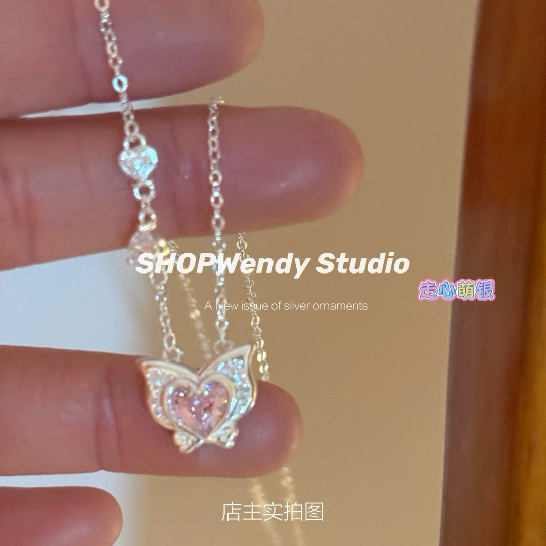 足银999巴啦啦小魔仙爱心项链