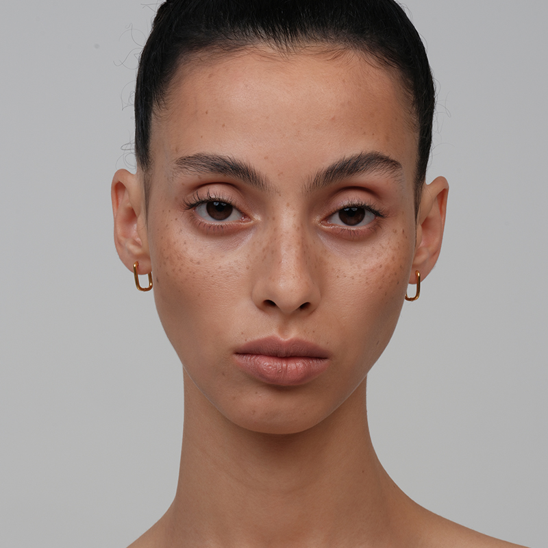 【CnHnOn脂肪商店】极细简约高级感U形环百搭日常时髦耳圈耳钉