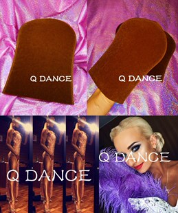 表演专业拉丁舞棕油手套专用美黑手套均匀涂抹男女通用比赛表演出