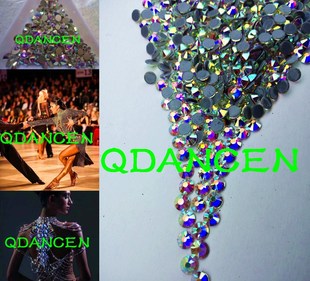 专业肚皮摩登舞拉丁舞蹈赛服散钻舞鞋贴钻仿奥钻DIY钻额前头发钻