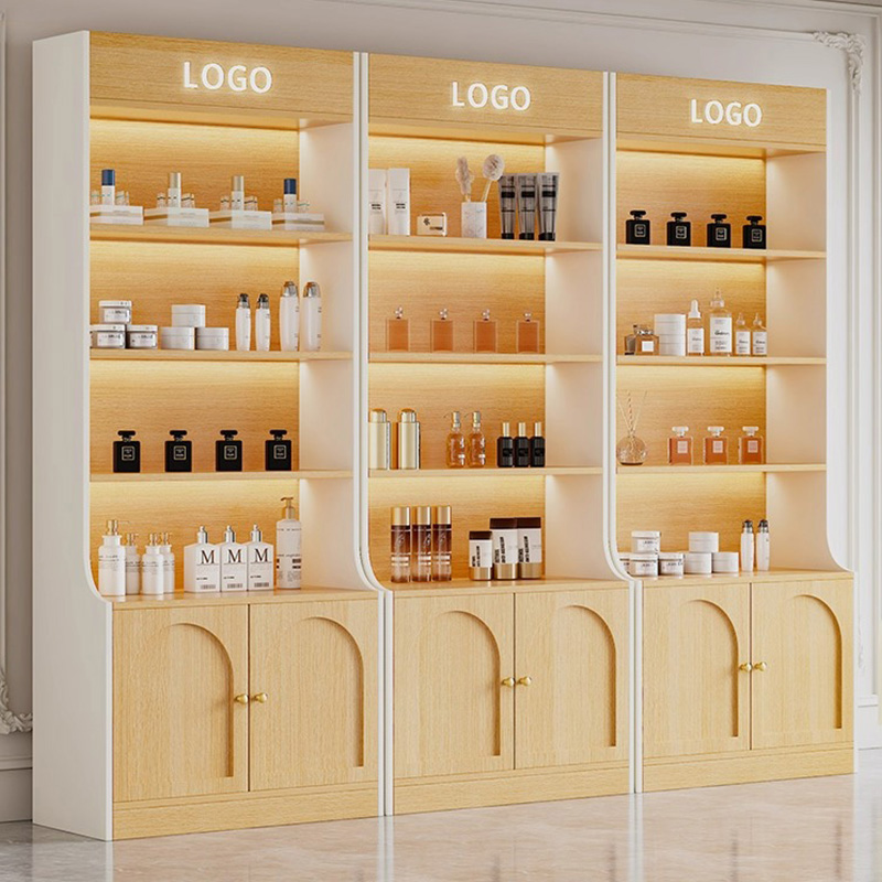 化妆品展示柜多层货架