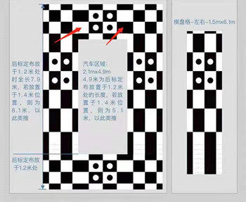 超级3D360无缝全景行车记录仪调试标定布超级3D调试布标定布定制
