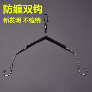 防缠绕子线双钩成品分叉钓组钓鱼钩野钓底钓鲤鱼草鱼青鱼鲶鱼大鱼