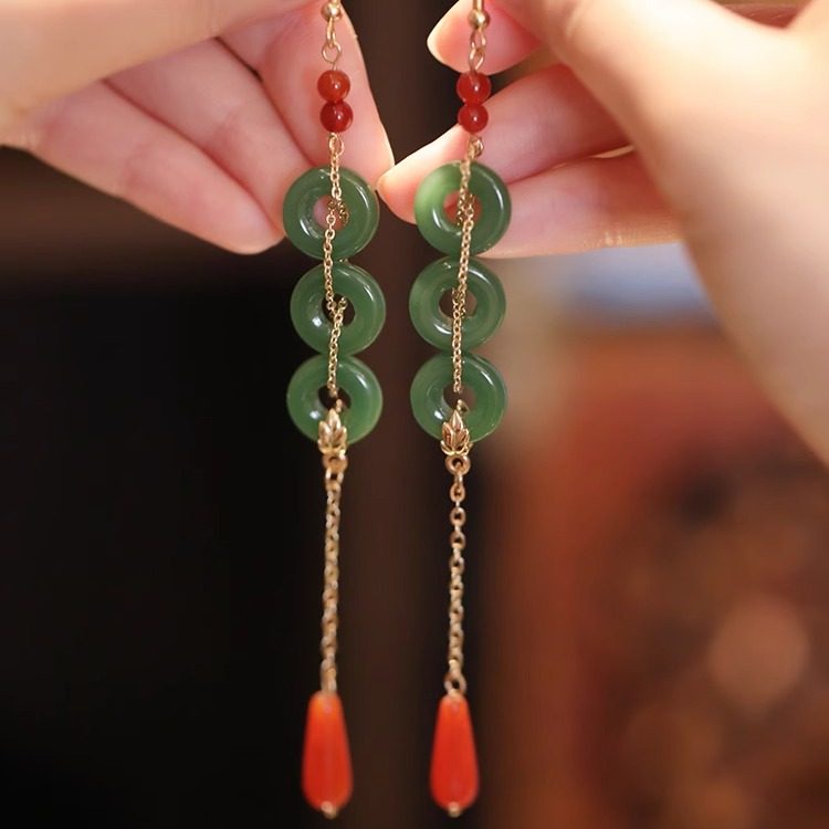 古风中式宋代耳环中国风汉服耳饰新中式长款耳坠旗袍配饰优雅气质,饰品/流行首饰/时尚饰品新,耳环,淘宝优惠券,粉丝福利购,淘宝优惠卷