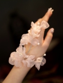 古风手链仙气森系花朵春夏手镯粉色小众设计感仙女手环汉服配饰