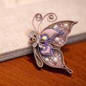 饰送礼物 旗袍配饰压襟别针装 胸针女款 高级感手工盘扣蝴蝶胸花