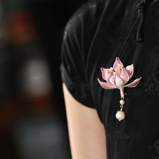 缠花胸针秋冬大衣高端精致时尚国风胸花旗袍配饰中式服装别针扣针