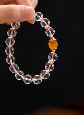 古典国风人造水晶手串女款新中式单圈简约风格饰品礼物送女友闺蜜